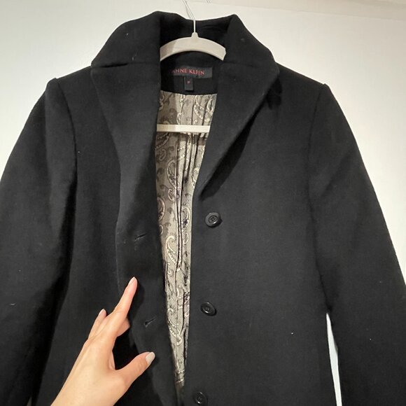 Anne Klein Wool Long Coat - Picture 1 of 6